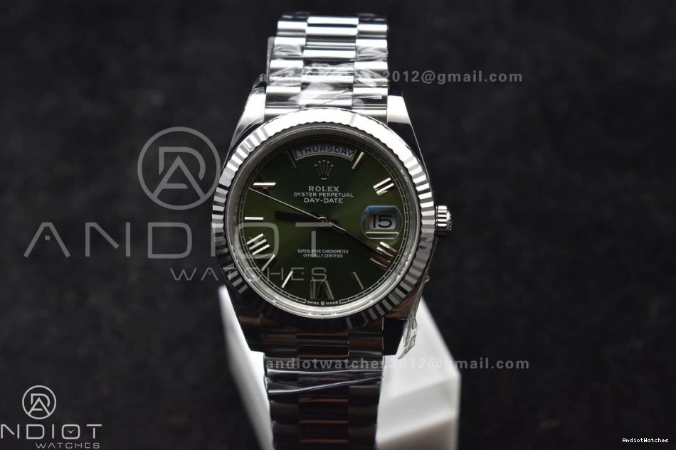 Edition THBF Best President Green Roman 662 Date Day (Gain Weight) on Refined 228239 SS Bracelet 1:1 40 Dial VR3255 0106